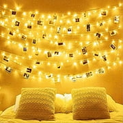 Halloween String Lights Indoor Outdoor, 33FT 100 LED Extendable Clear Wire 8 Modes Twinkle Fairy String Lights Plug in for Christmas Tree Holiday Party Garden Decorations (Purple)