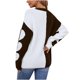 thumbnail image 4 of Pntutb Suéter de cuello redondo para mujer Suéter suelto de manga larga de otoño e invierno Amor Costura Ocio Pntutb Pntutb-1197, 4 of 6