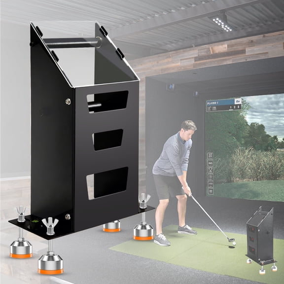 Portable Metal Protective Case for Bushnell Launch Pro Golf Launch Monitor Simulator, Visual Golf Launch Monitor Shield for Foresight GC3, Suitable for Indoor and Outdoor Use