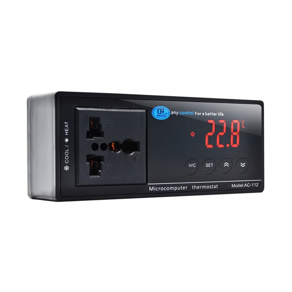 Digital Thermostat Thermostat Controller for Equipment Case Air Conditioning System 50~110℃ Temperature Switch Waterproof 