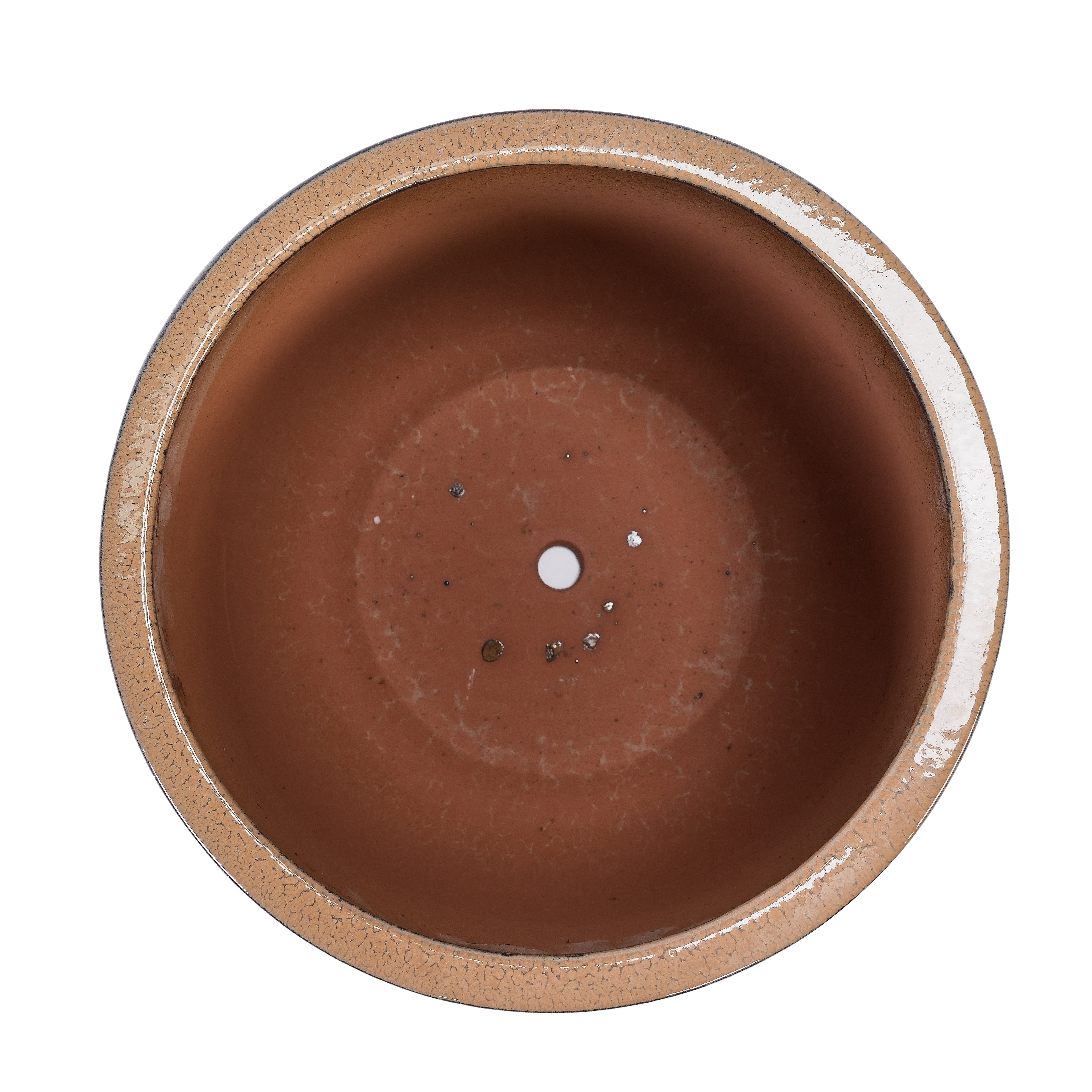 MAYEERTY 3 Pack Ceramic Plant Pots, Planter for Indoor Outdoor Patio, Garden, Antique Bronze