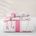 thumbnail image 5 of Manfei Girly Bowknot Twin Quilt Set For Kids,Pink Cute Letter T Initial Print Twin Coverlet Set,2 Pieces, 5 of 7
