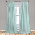 thumbnail image 5 of Ambesonne Beach Curtains, Narrow Striped Circular, Pair of 28"x84", Sky Blue White, 5 of 5
