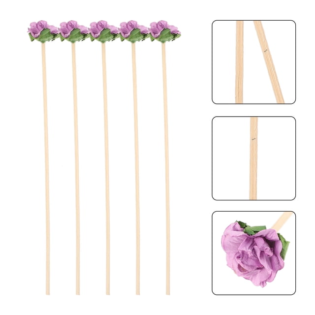 TABLETREANDS 10Ud Varas De Fragancia En Rattan Morado Para Difusor Ideal En Cocina Y Oficina