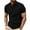 Black, variant on IYTR Mens Shirts Short Sleeve Button Crewneck Shirts Leisure Workout Golf Shirts Solid Color T-shirts Army Green L