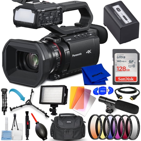 Panasonic CX20 Professional Compact 4K Camcorder w/ XLR Inputs - 12PC Bundle