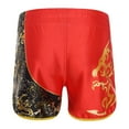 thumbnail image 2 of YONGHS Kids Boys Muay Thai Shorts MMA Kickboxing Tracksuit Bottoms Boxing Gym Workout Trunks Shorts Red 11-12, 2 of 7