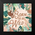 thumbnail image 2 of Marshall, Laura 12x12 Black Modern Framed Museum Art Print Titled - Jungle Hangout III Born to be Wild, 2 of 5