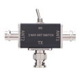 thumbnail image 2 of Interrupteur d'Antenne 2 Voies, Interrupteur de Conversion d'Antenne 100W en Alliage d'Aluminium Robuste pour Radio, 2 of 7