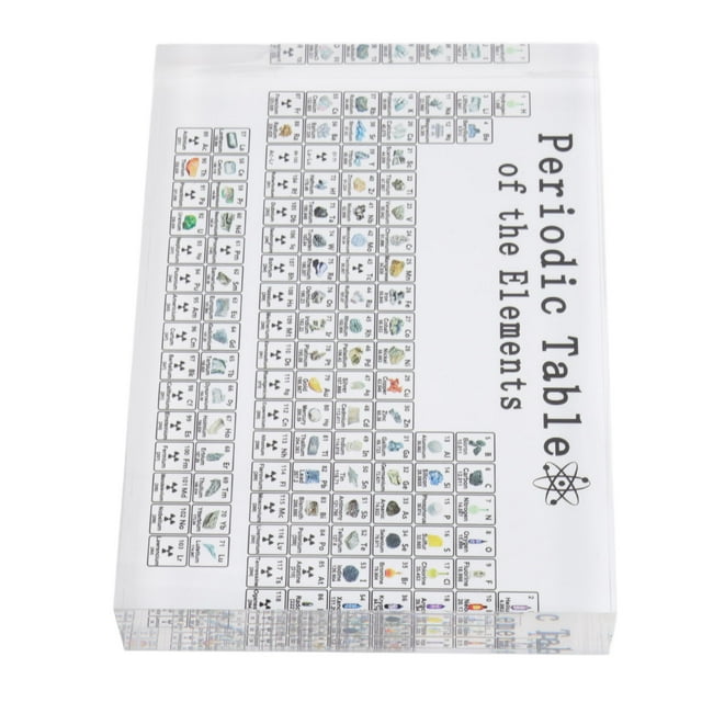 Periodic Table With Elements, Safe Odorless Acrylic Material Periodic Table Of Elements For Kids For Students For Teachers L