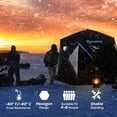 thumbnail image 4 of Outsunny 4-6 People Ice Fishing Shelter, Pop-up Ice Fishing Tent, Ice Shanty, Portable and Insulated, with Carry Bag, for Low-Temp -104Â°F, 4 of 9