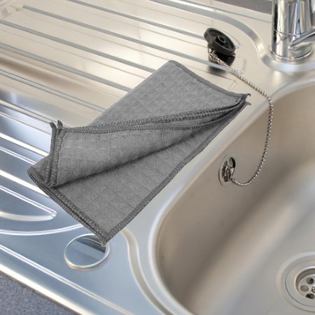 ULTNICE Water Absorbing Cloth Towel Dish Towels Grey Polyester 3Set