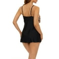 thumbnail image 4 of FcBaudy Womens Swimsuits Two Piece Swimsuit for Women Bathing Suit for Women Women High Waisted Swimsuit Two Piece Ruffled Flounce Top With Ruched Bottom Swimwear Women Swimsuit, 4 of 8