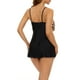 thumbnail image 4 of Augper Women High Waisted Swimsuit Two Piece Ruffled Flounce Top With Ruched Bottom Swimwear, 4 of 8