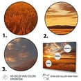 thumbnail image 3 of Designart "Golden Horizon Scenic Sky IV" Landscapes Floater Framed Canvas Wall Art, 3 of 7