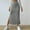 Gray Skirts for Women, variant on Summer Weekly Deal kttectoa Plus Size knit Slim Fit Slit Side Casual Skirts Women Clothes Solid Skirts Elastic Mid Waist Long Skirt for Ladies Active Travel