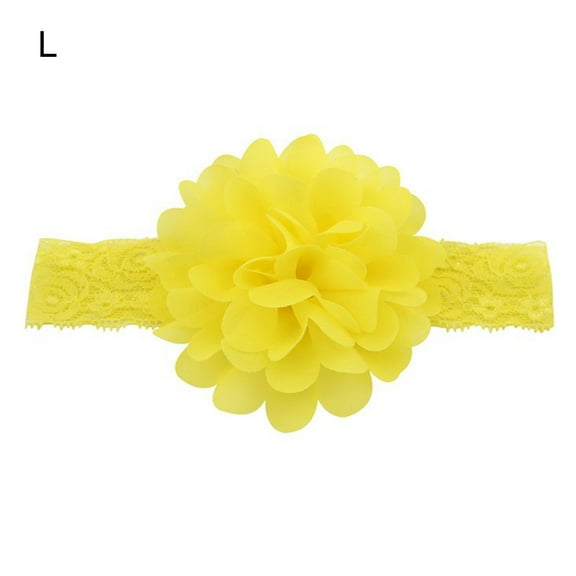 Baby Girls Hair Band Chiffon Flower Fixed Hairstyle Lightweight Creative Headband for Toddlers