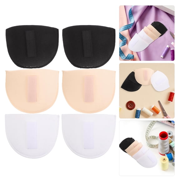 Niceauty 3Pairs Thick Sponge Shoulder Padding Set Enhancing Fit and Structure for Suits and Coats