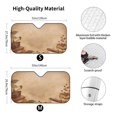thumbnail image 3 of Bingfone Engraved Coffee On Kraft Paper Car Windshield Sun Shade Protector Keep Your Vehicle Cool Sun Shield Visor Cover Foldable For Car Truck Suv-Medium, 3 of 9