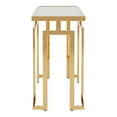 thumbnail image 4 of Pelmont Glass Top Rectangle Console Table, Gold, 4 of 6