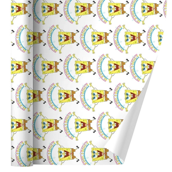 SpongeBob Imagination Rainbow Gift Wrap Wrapping Paper Rolls