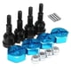 thumbnail image 4 of Compatible con el eje de mejora del coche RC WLtoys A979 1/18, juego de piezas de buje hexagonal. negro + azul, 4 of 9