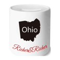 thumbnail image 1 of Ohio America USA Map Outline Rich and Rich Bank Saving Box Coin, 1 of 1