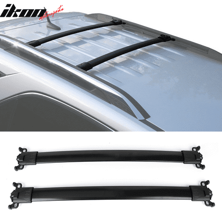 - Fits 10-17 Chevy Equinox GMC Terrain Factory Style Top Roof Rack Cross Bar Black