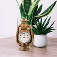 thumbnail image 3 of OULII 1Pack Novelty Clock Kerosene Lamp Shaped Table Clock Decoration Antique Copper Multi Home Use, 3 of 8