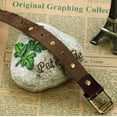 thumbnail image 5 of KATGI Men's Fashion Retro Genuine Leather Flower Rose Bracelet (Adjustable Length), 5 of 6