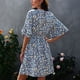 thumbnail image 3 of Vestido de cintura alta,Vestido de mujer Vestido de cuello redondo Vestido de manga corta Funcionamiento suave, 3 of 8