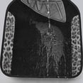 thumbnail image 7 of CAR GRAND Waterproof Faux Leather Carpet Car Floor Mats Universal Fit Anti-Slip Nibbs PVC Back Driver Heel Pad SUV, VAN Sedan Truck Set of 4 Pieses Leopard Print, 7 of 7