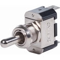 thumbnail image 1 of Blue Sea Interrupteur Multi-Usage 4153-BSS Toggle Switch; Action Mom On-Off-On; Simple Poteau Double Lancer; Non-Éclairé; Laiton Nickelé, 1 of 4