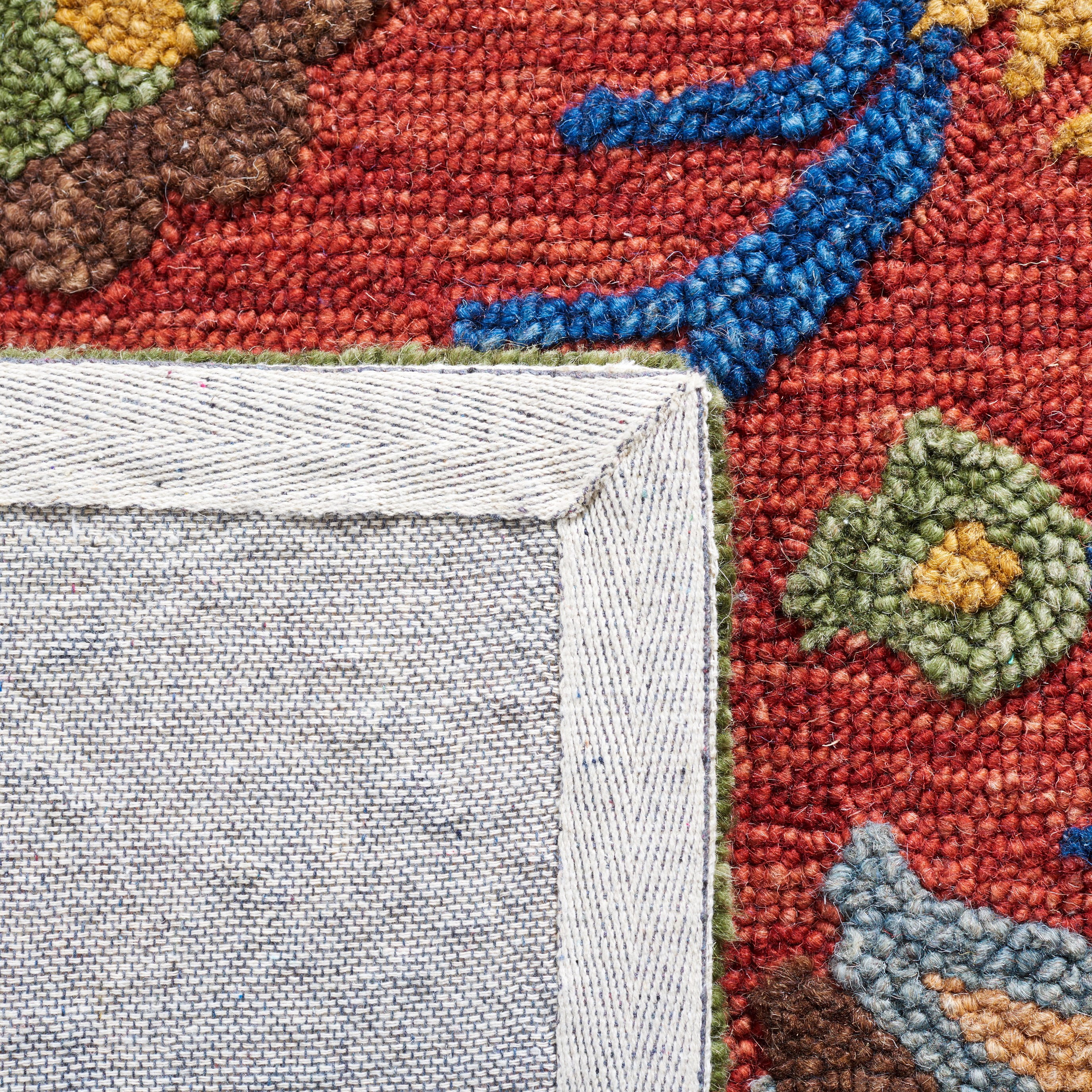 SAFAVIEH Blossom Cantor Floral Area Rug, Red/Blue, 5' x 8'