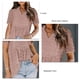 thumbnail image 5 of Women Chiffon Shirt, Breathable Comfortable Women Chiffon Top Babydoll Hem Polyester For Outdoor Activities ANGGREK AH3045, 5 of 6