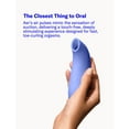 thumbnail image 6 of Dame Products Aer Suction Massager for Women - 5 Intensity Levels and 5 Pattern Modes - Soft Seal of Suction with Pulses of Air Release Powerful Strokes - Papaya Color, 6 of 8