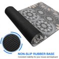 thumbnail image 6 of Long Mouse Pads for Desk,Gray Floral Mandala and Leaf Pattern Desk Mats on Top Of Desks, Desk Mouse Pad Extra Large with 3mm Non-Slip Base and Stitched Edge for Gaming,Office,Work,Home 47.3"x23.6", 6 of 6
