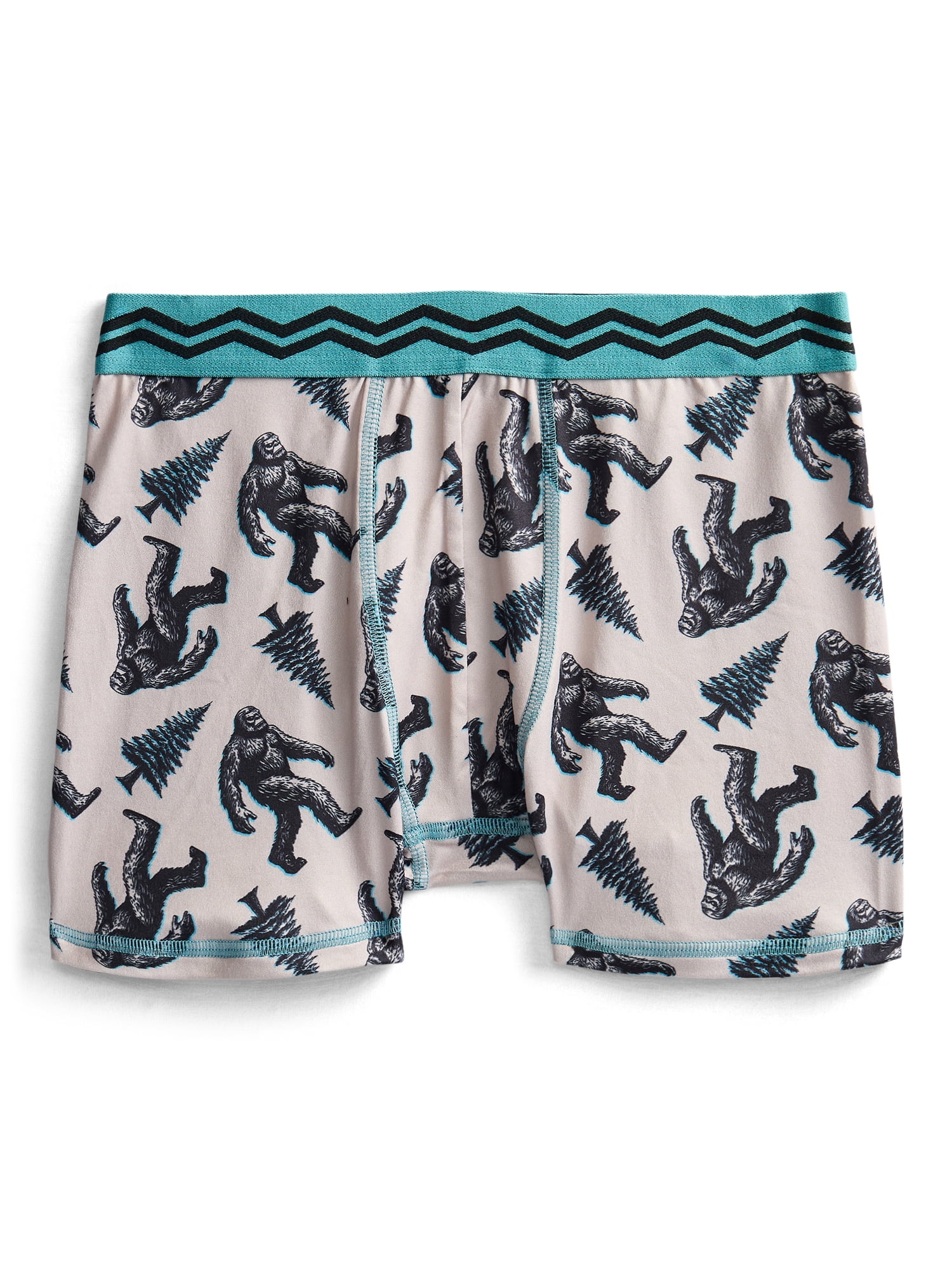 Wonder Nation Boys Underwear Camping Print Boxer Briefs, 4-Pack, Sizes S-XL