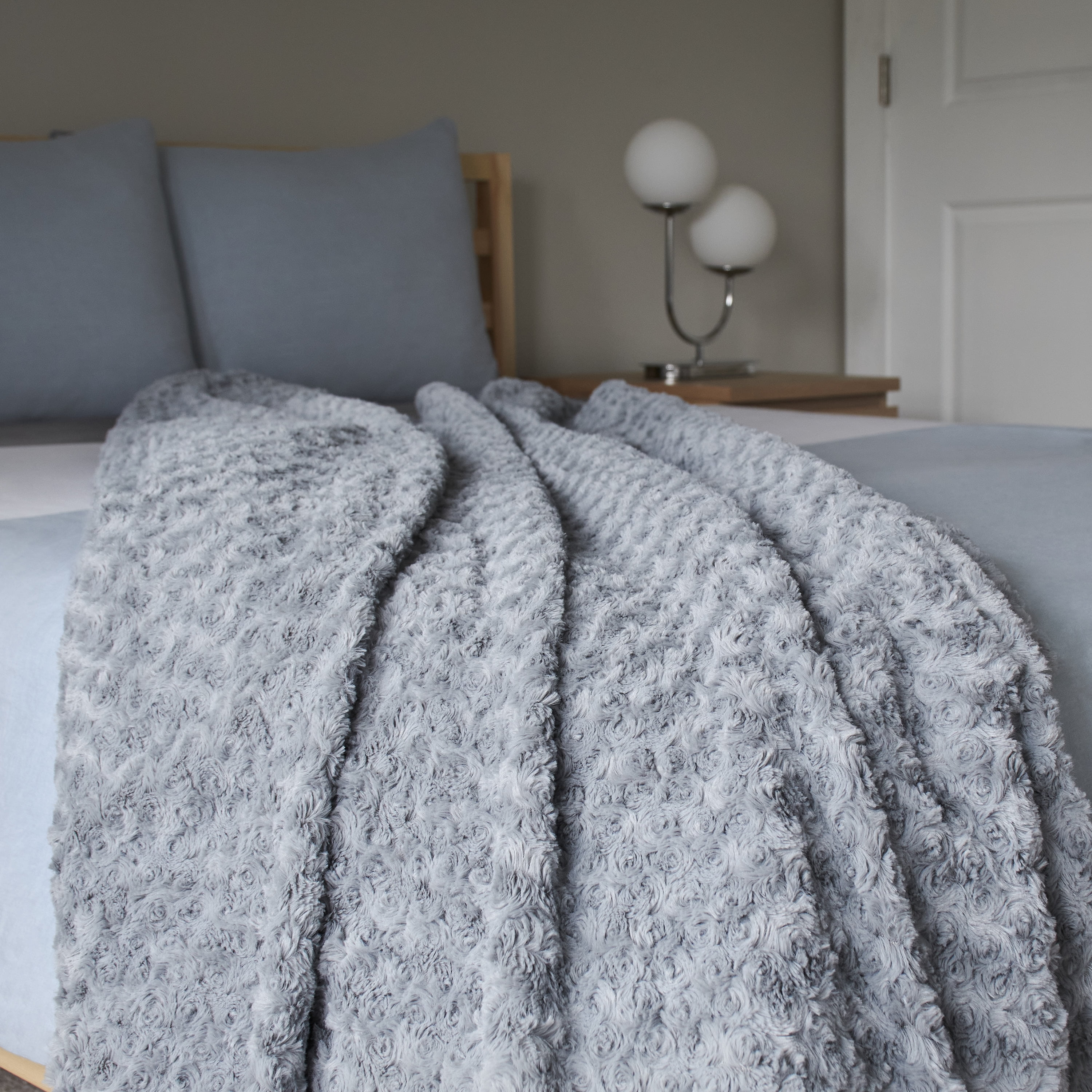 Couverture Lestée Tranquility de 12 lb avec Housse Réversible Lavable, Gris – 50 po x 60 po TRANQUILITY COUV LESTEE 12LB GRI