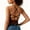 Brown, variant on Womens Cross Back Sculpt Workout Tank Top V Neck Backless Camisole Top Sleeveless Spaghetti Strap Going Out Tops
