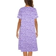 thumbnail image 5 of Ekouaer House Dress for Women with Pockets Button Down Duster Housecoat Short Sleeve Patio Dress Nightgown, 5 of 6