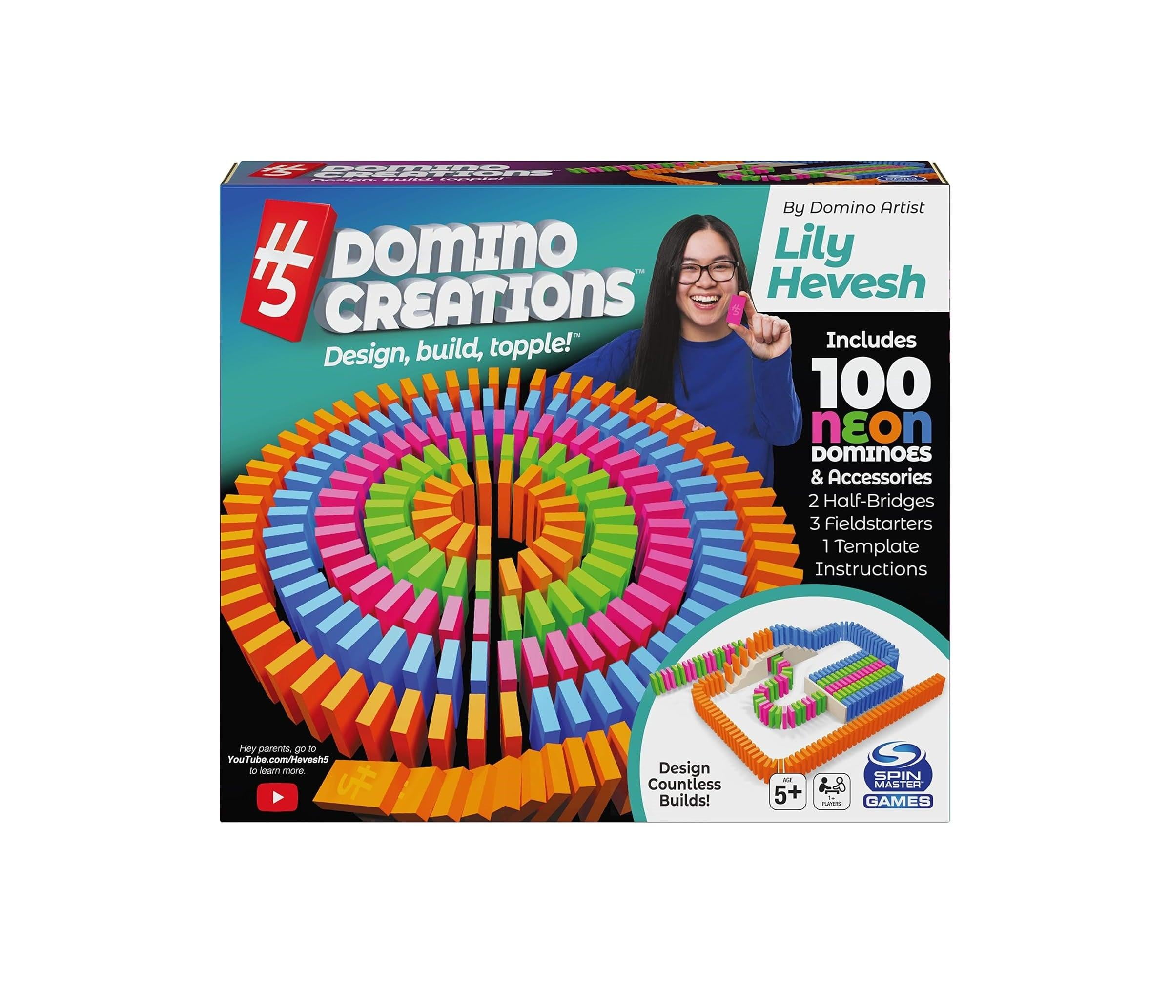 Lily Hevesh H5 Domino Creations 100-Piece Neon Set - Building