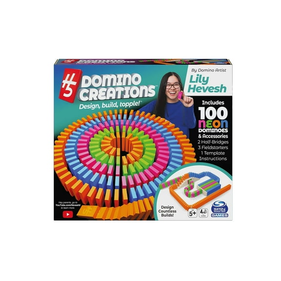 Spin Master - H5 Domino Creations 100-Piece Neon Set