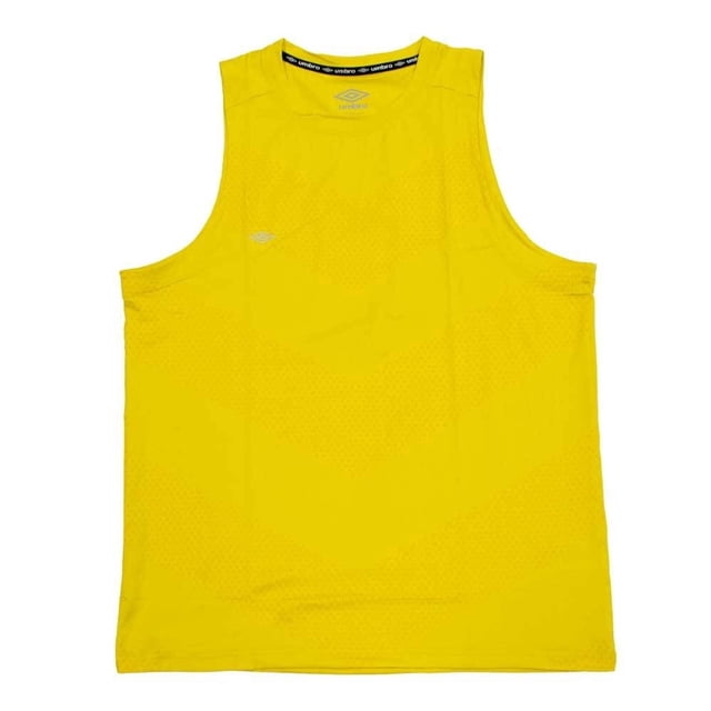 Playera Tank Umbro para Hombre Cuello Redondo sin Mangas Amarillo Talla G
