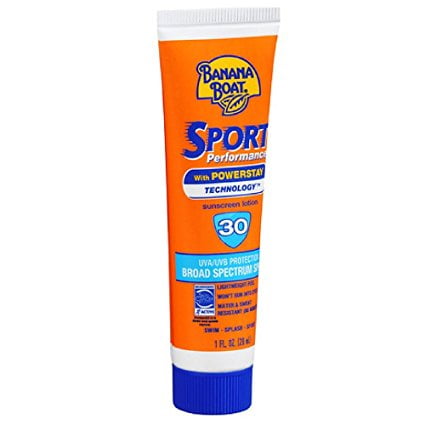 sunscreen spf oz banana boat sunblock lotion performance sport 4pk