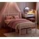 thumbnail image 4 of Yeshouse estructura de cama individual de metal con cabecero y piecero de diseño de corazón, plataforma con listones resistentes, espacio de almacenamiento bajo la cama, no requiere somier, 4 of 7
