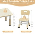 thumbnail image 3 of 2025 New Kids Table and 6 Chairs Set with Storage Box, Height Adjustable Toddler Table and Chair Set for Ages 2-10, Graffiti Desktop, Non-Slip Legs, Children Activity Table for Daycare Classroom Home, 3 of 7