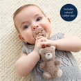 thumbnail image 2 of Set de chupete y adorno Itzy Ritzy Natural Rubber Bear 0-6M, 2 of 8