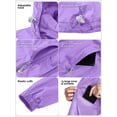 thumbnail image 6 of Off Road Ventures Woman Packable Rain jacket Hooded lightweight Windbreaker Waterproof Raincoat With Pocket, 6 of 7