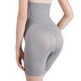thumbnail image 5 of Pantalones cortos moldeadores posparto de cintura alta para mujer, ropa interior con cinturilla, pantalones para levantar cadera y apretar abdominales, color gris, 5 of 5